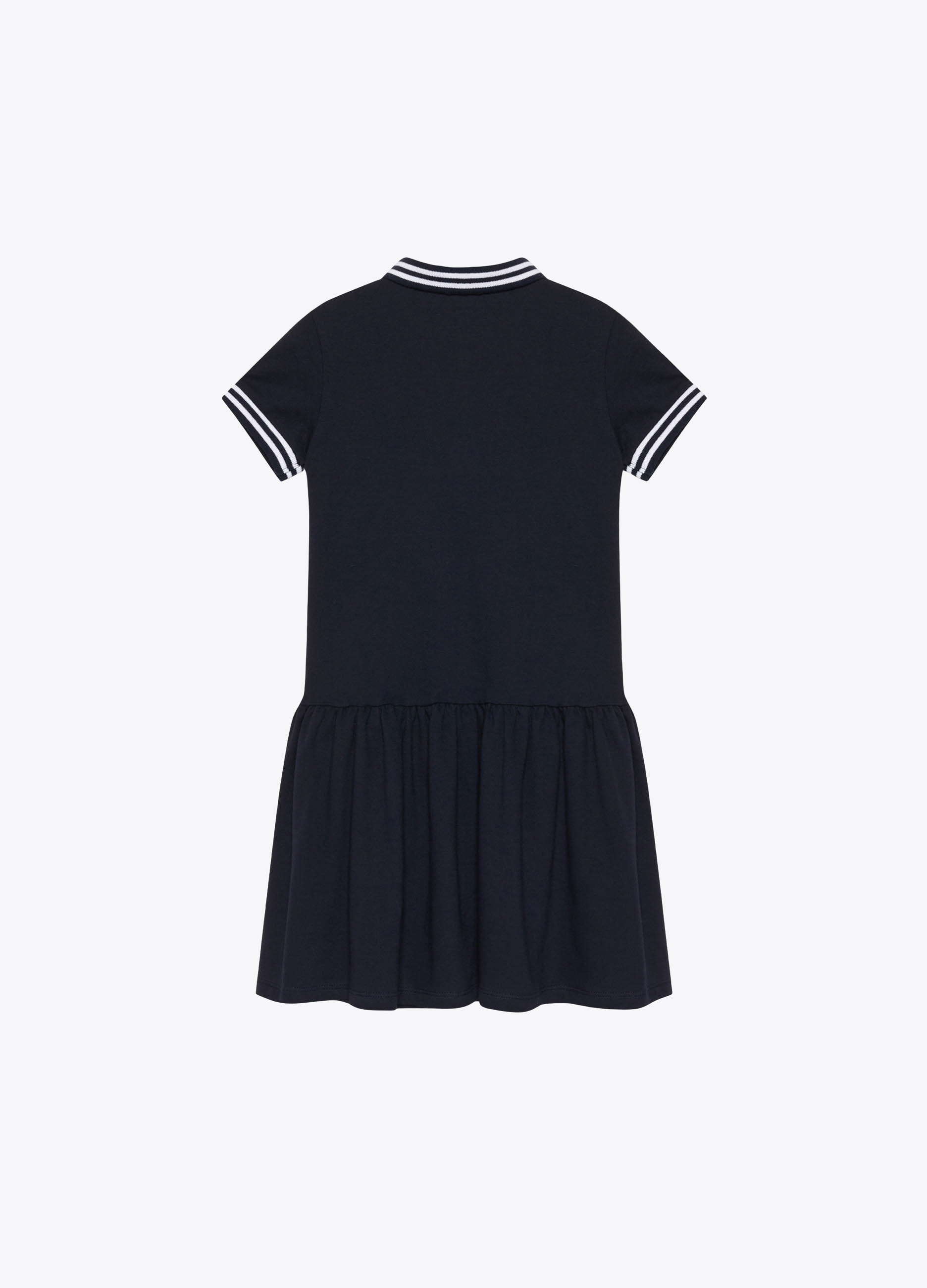 GIRL - Abito elasticizzato in piquet con logo.
