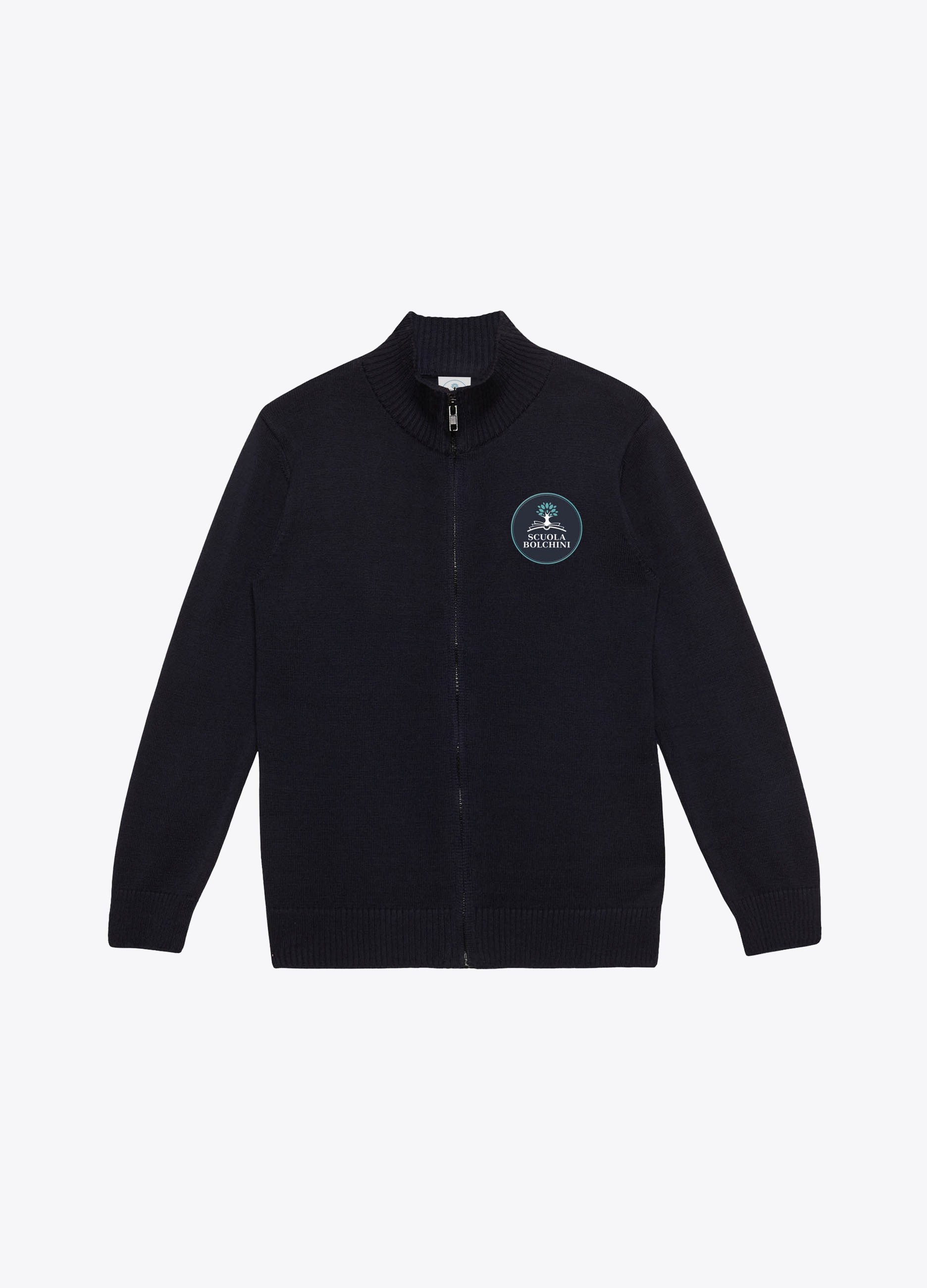 UNISEX - Cardigan in cotone con zip. UNISEX - Cardigan in cotone con zip.