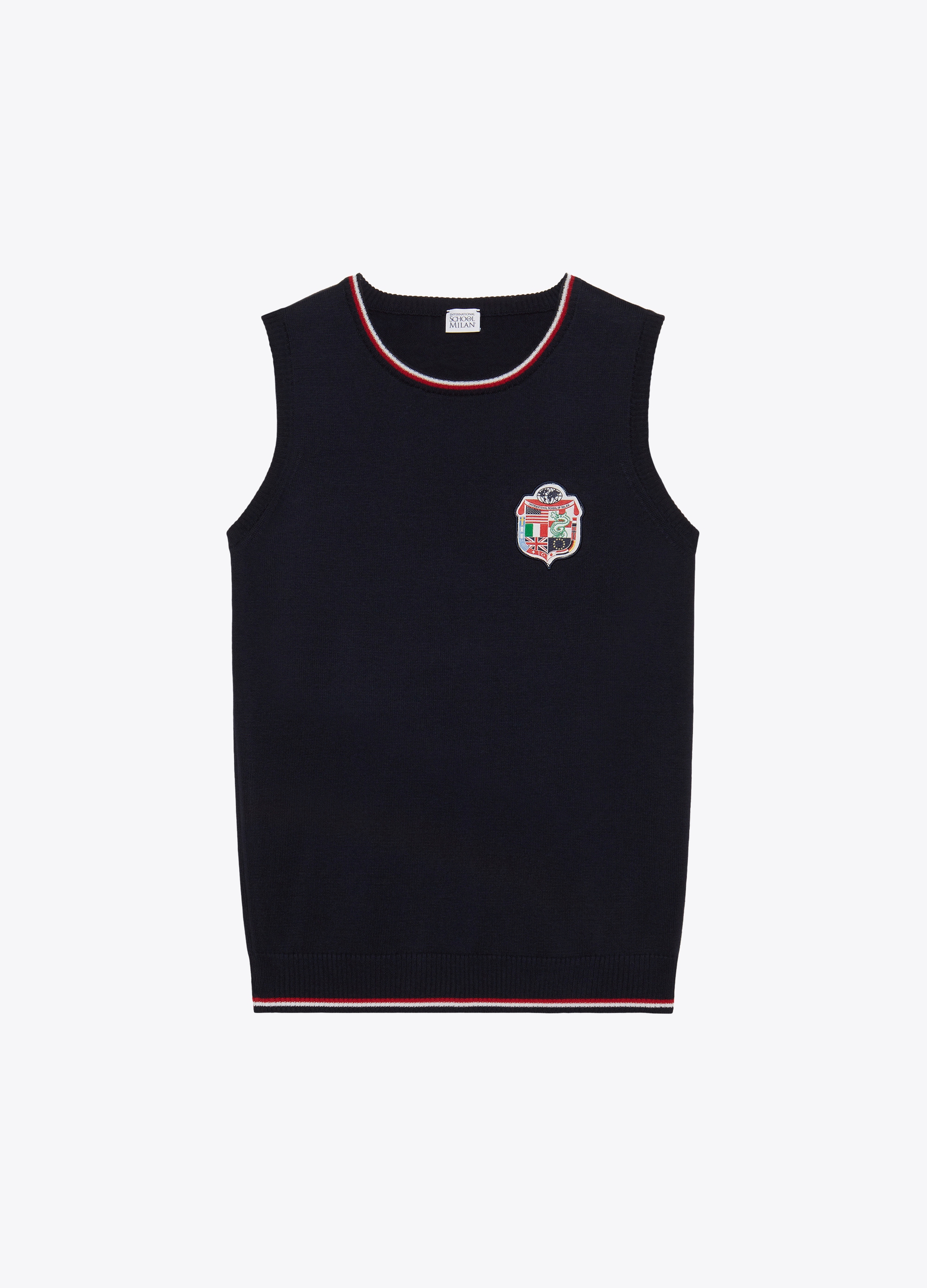 GIRL - Gilet in cotone con patch.