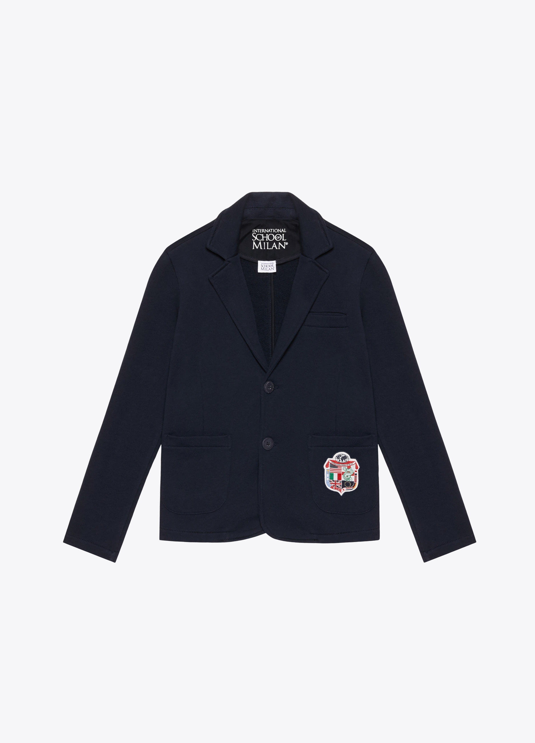BOY - Blazer in felpa leggera con patch. BOY - Blazer in felpa leggera con patch.