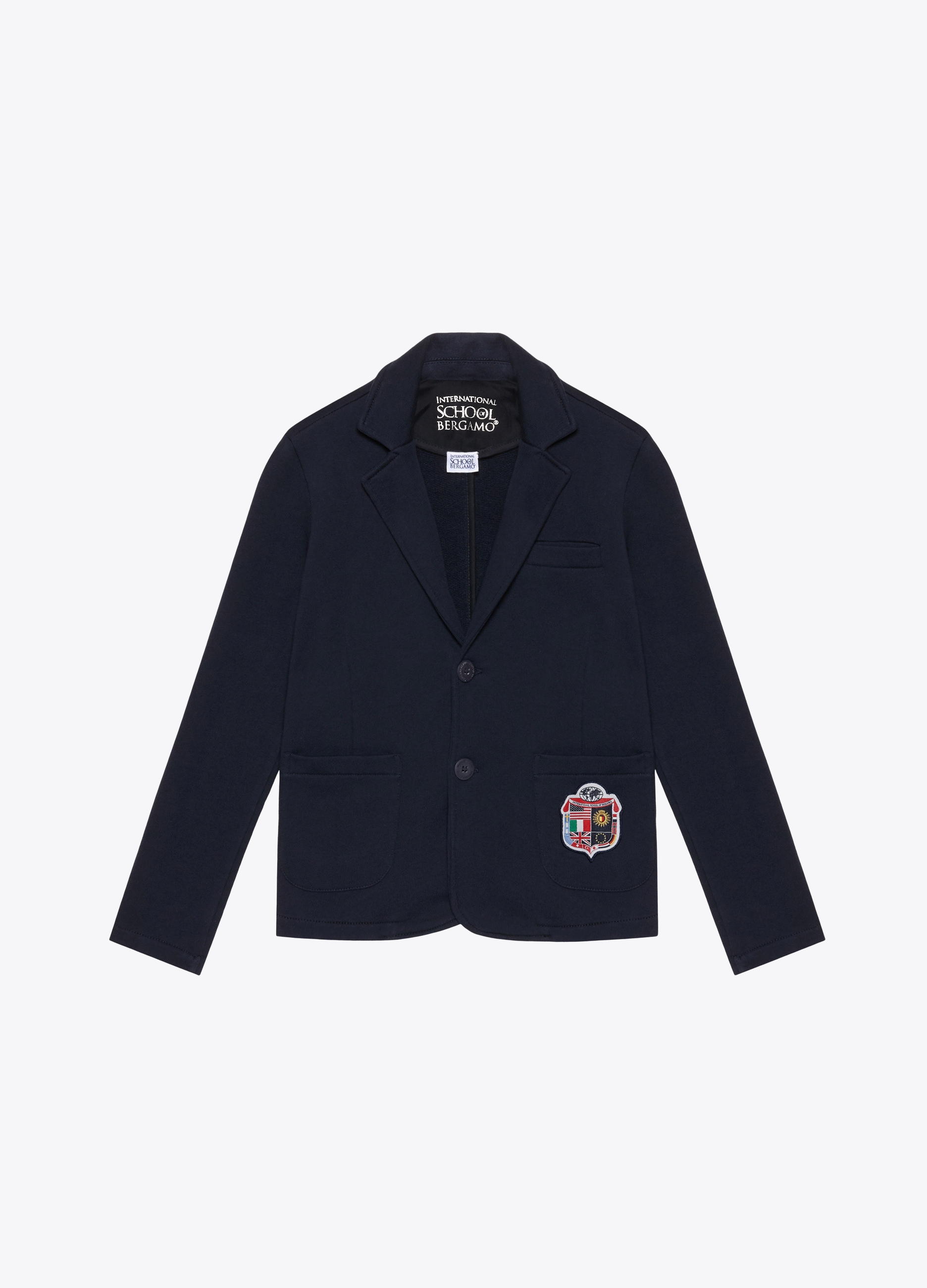 BOY - Blazer in felpa leggera con patch. BOY - Blazer in felpa leggera con patch.