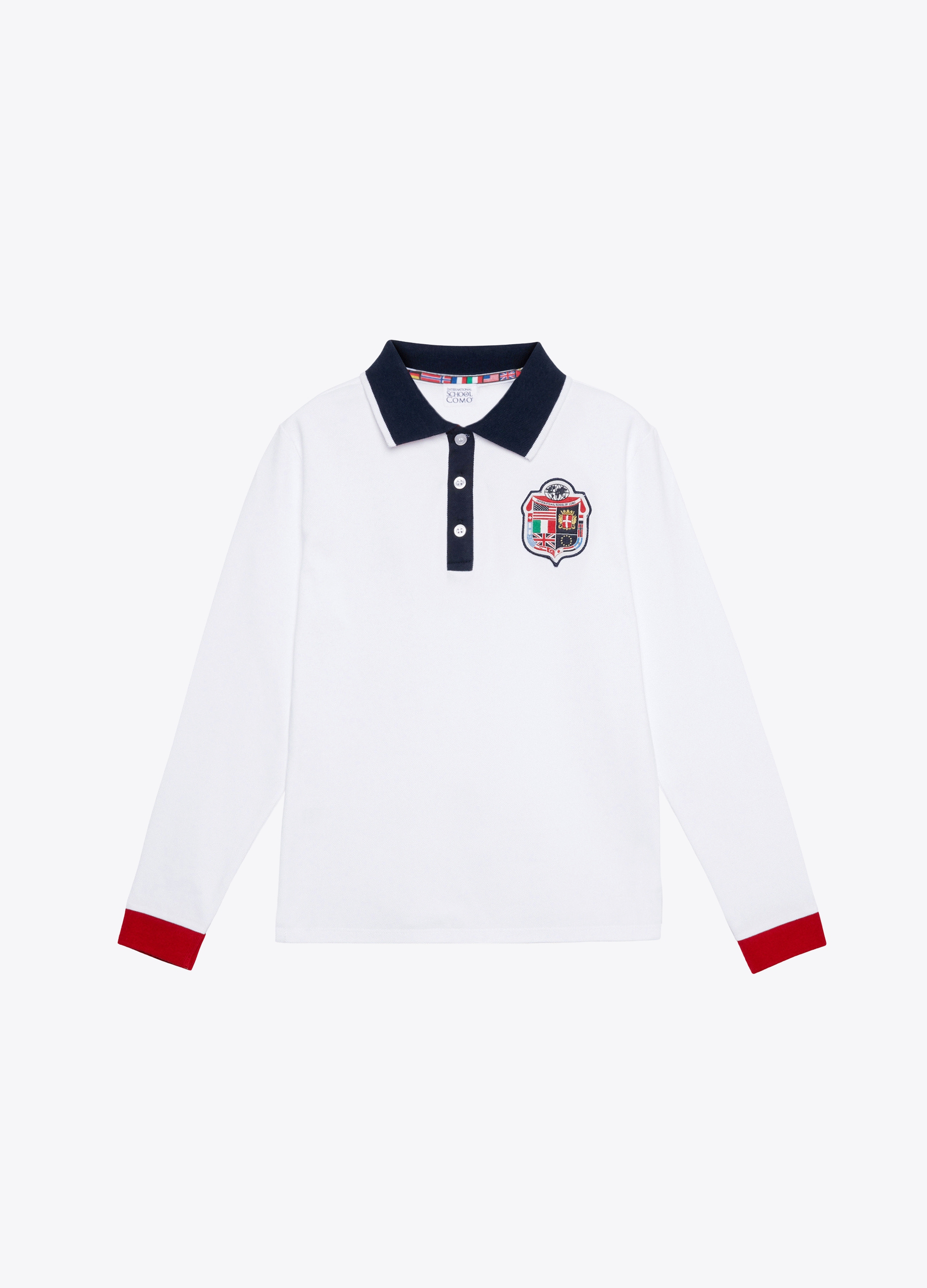 GIRL - Stretch long sleeves polo shirt with patch.