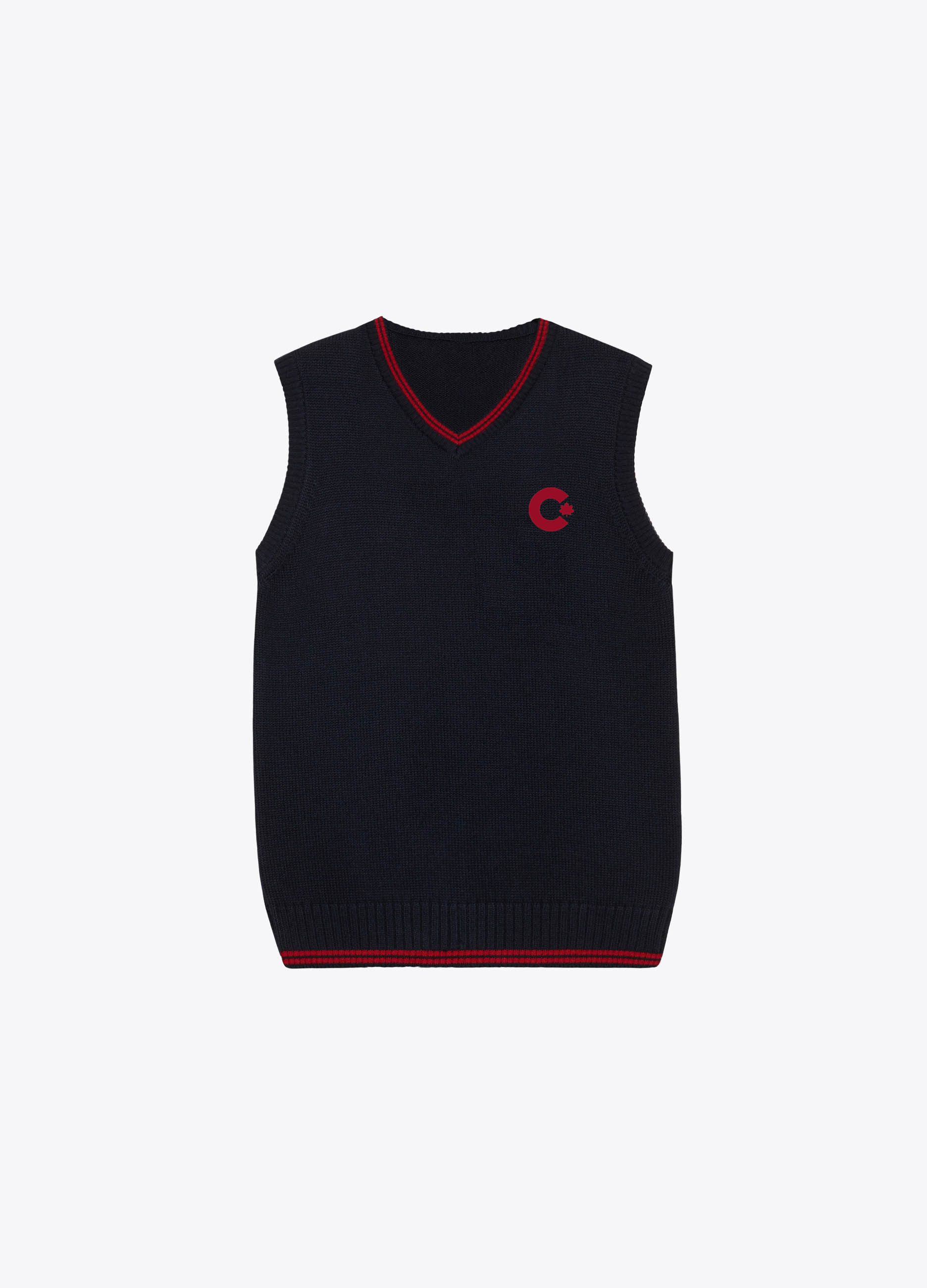 UNISEX - Cotton vest with embroidery.