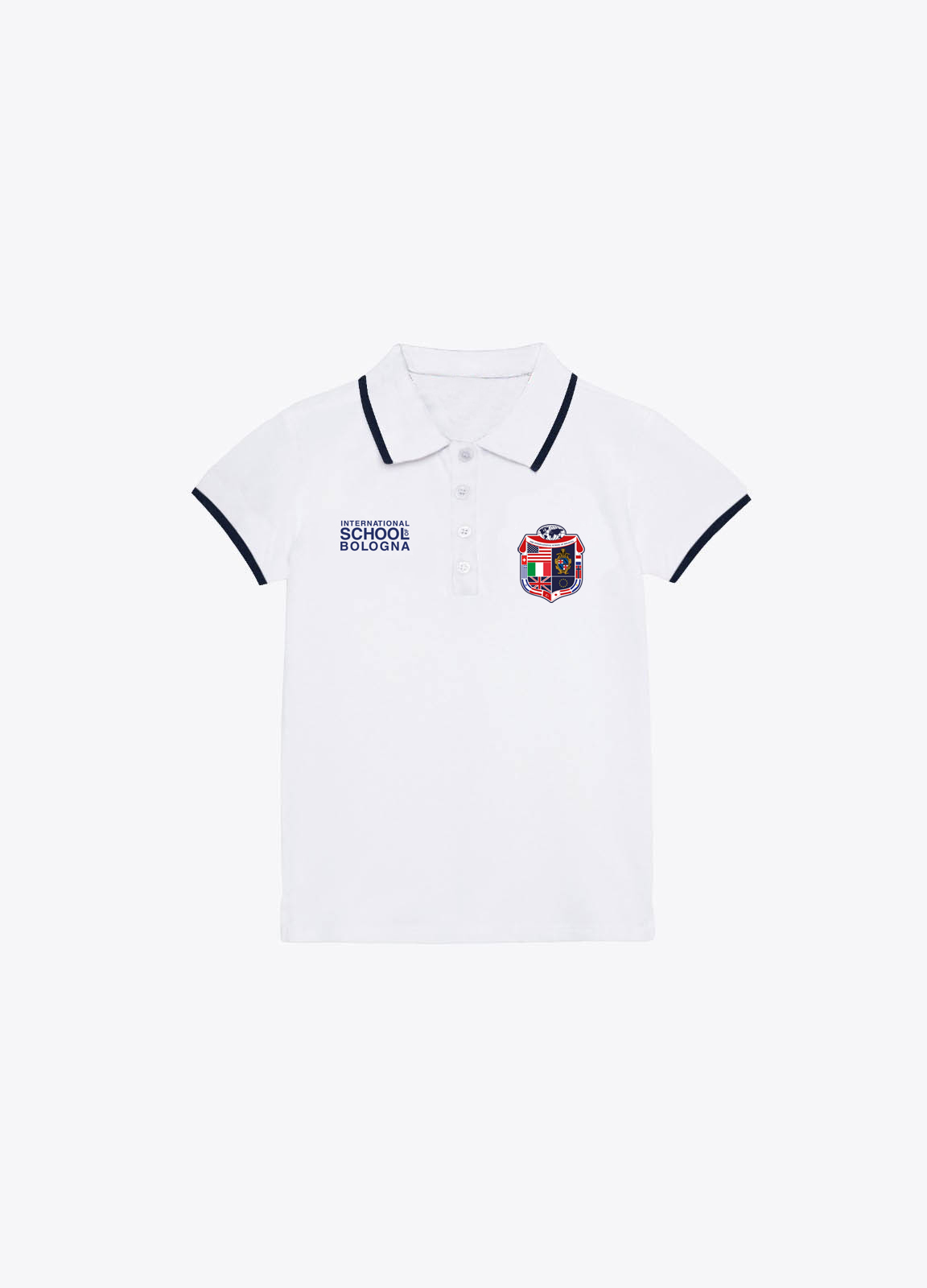 UNISEX - Short sleeves polo shirt with patch and print.
