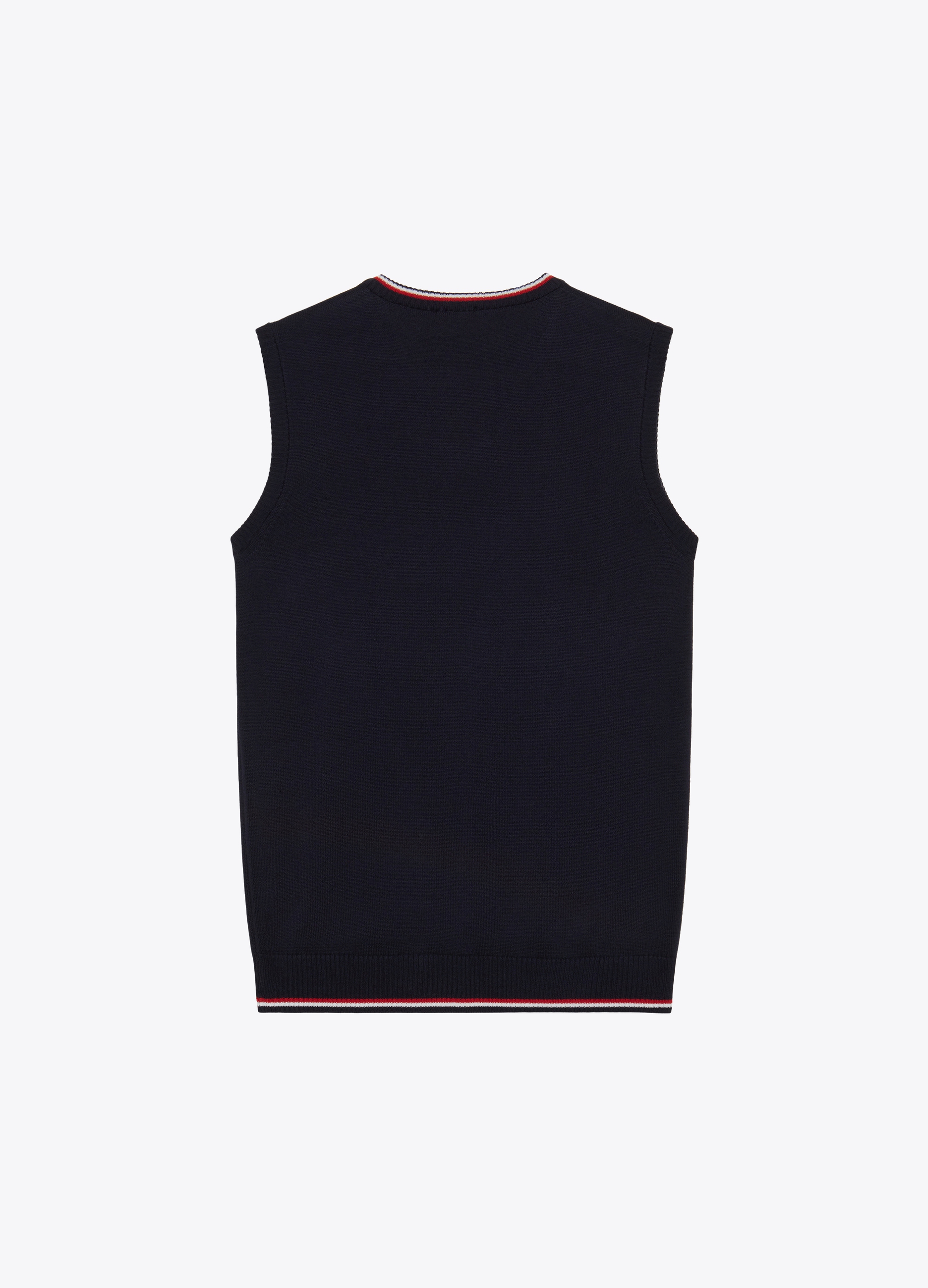 UNISEX - Cotton vest with patch.