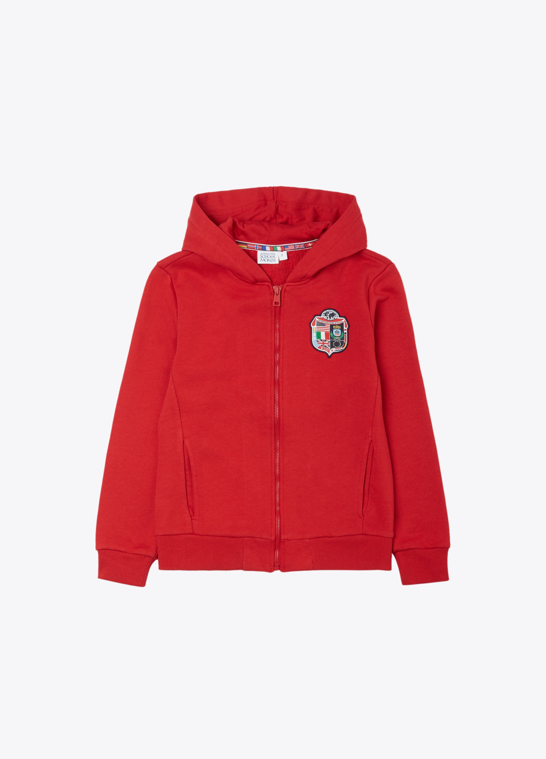 UNISEX - Felpa con cappuccio e zip in felpa leggera. UNISEX - Felpa con cappuccio e zip in felpa leggera.
