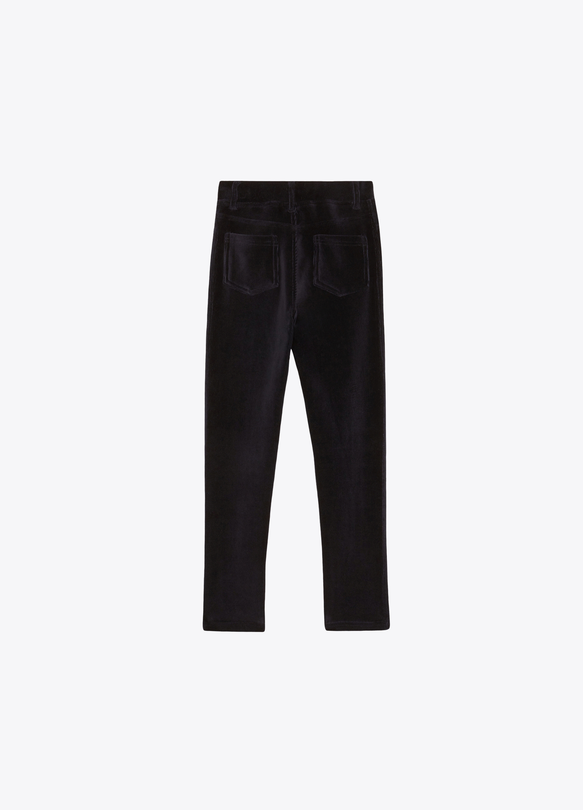 GIRL - Stretch corduroy velvet leggings-trousers.