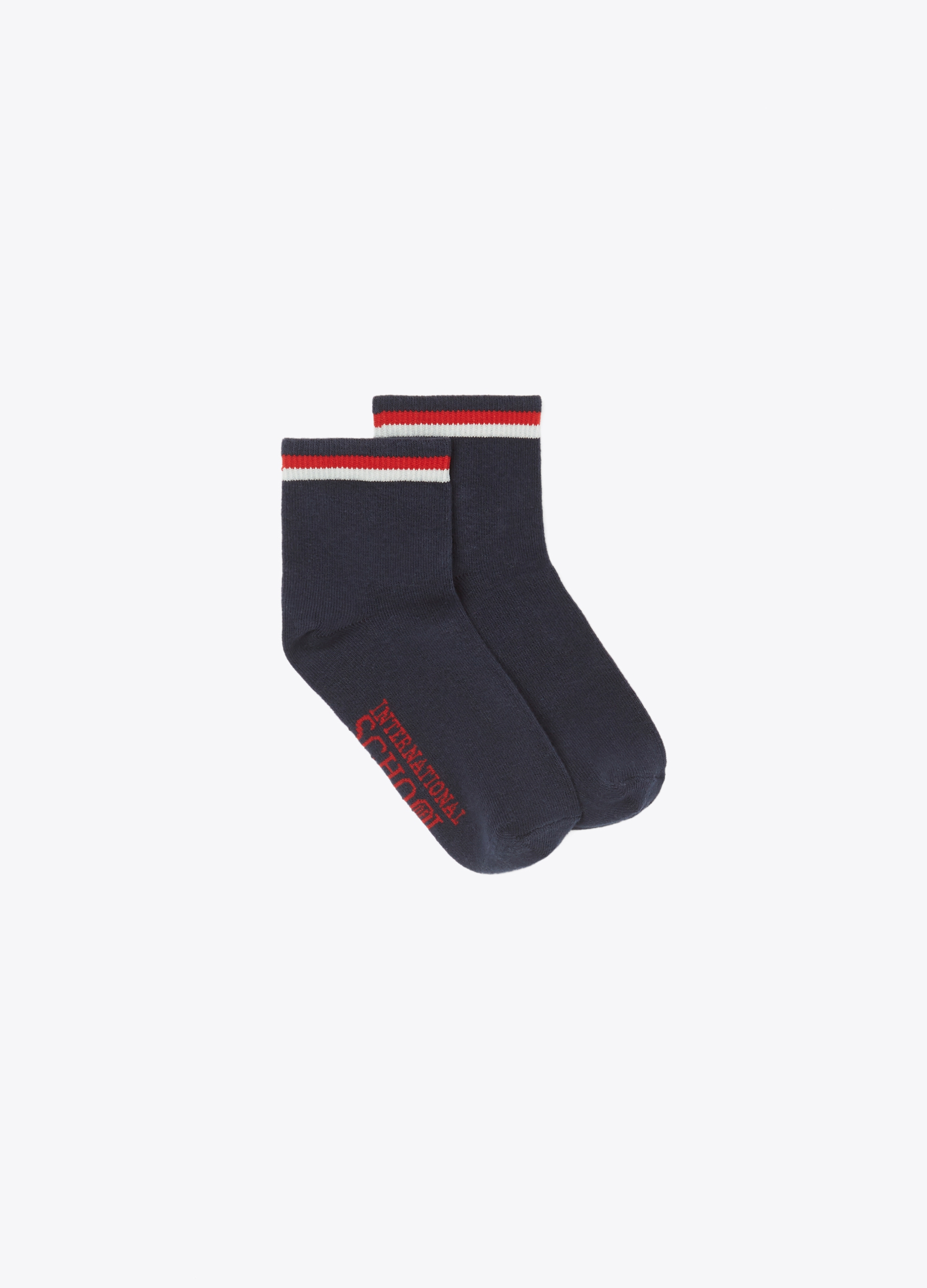 Short stretch socks with ribbing Short stretch socks with ribbing