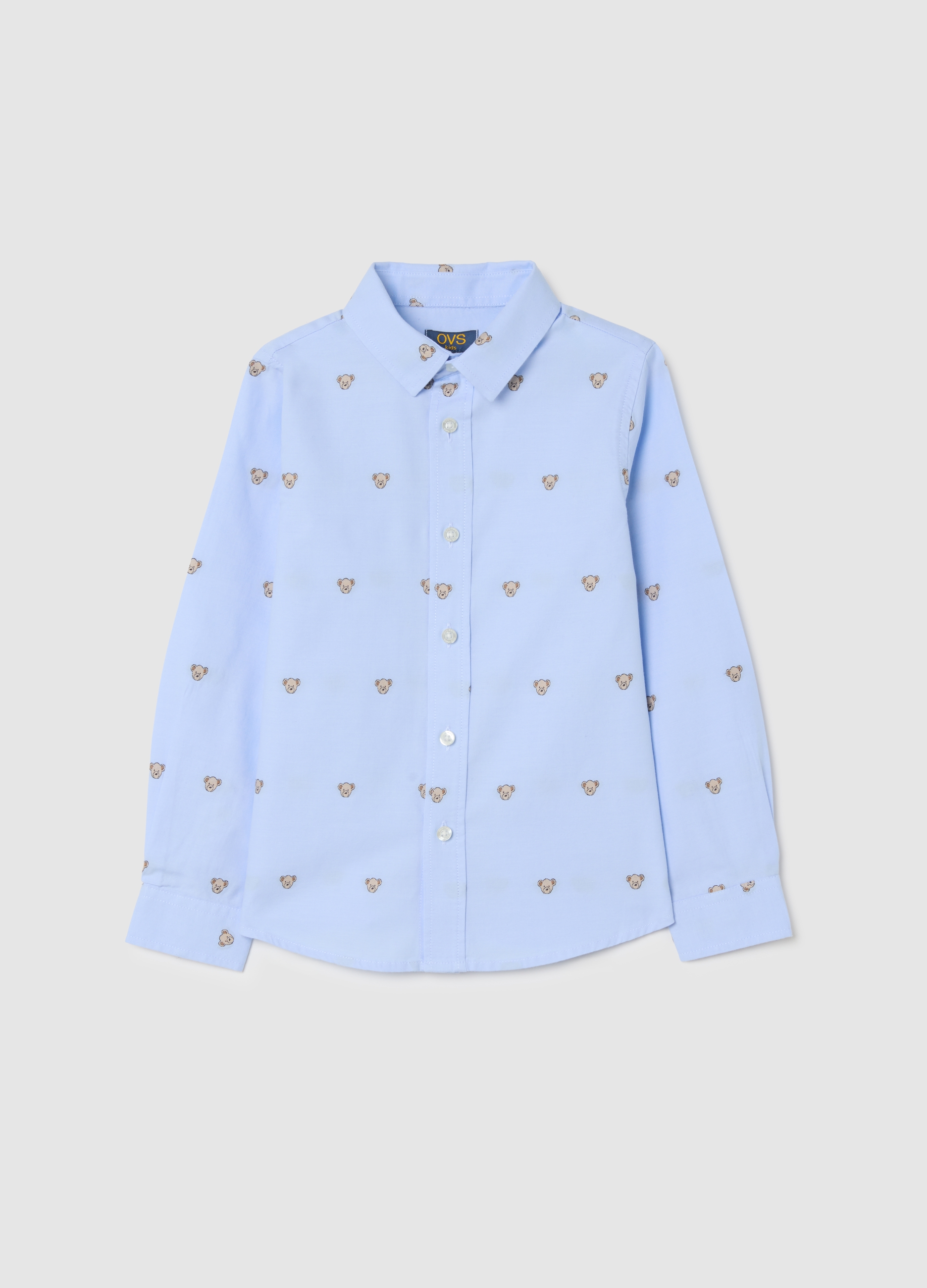 BAIETI - OVS Kids Camasa Maneca Lunga Light Blue Baieti 3-10 Ani