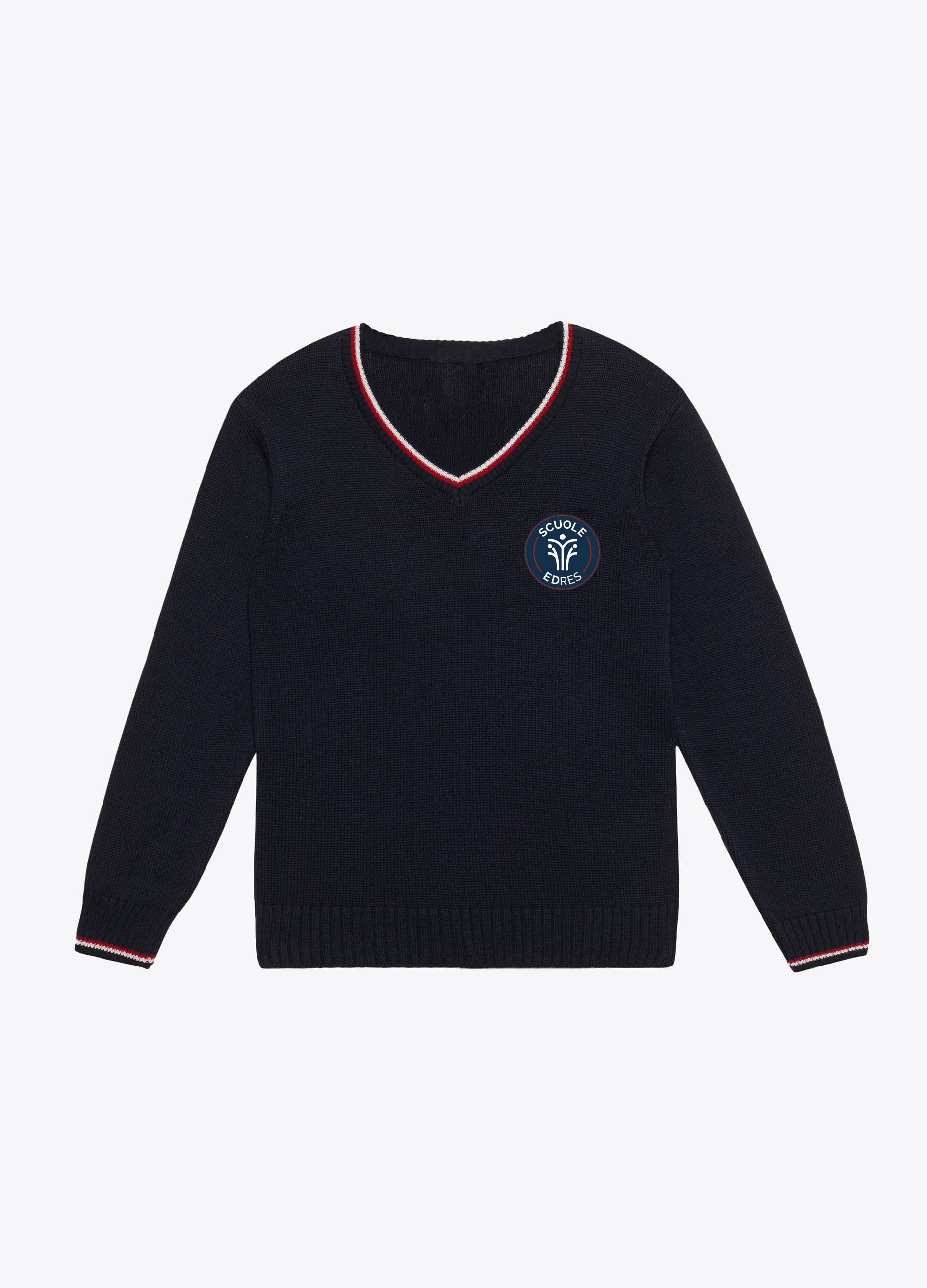 UNISEX - Cotton wool sweater with patch