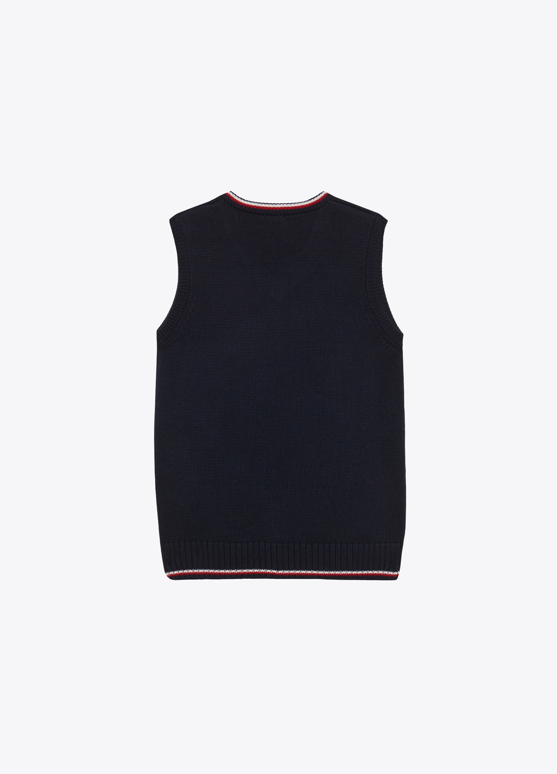 BOY - Cotton wool vest with patch.