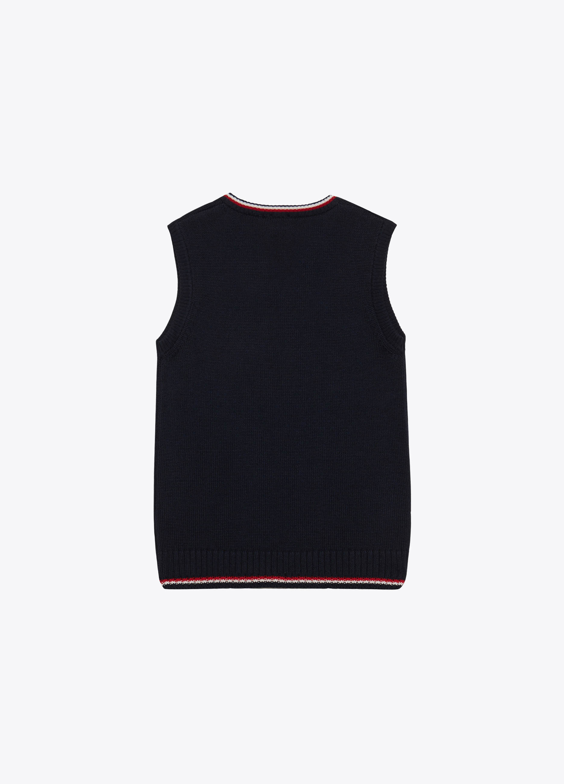 UNISEX - Cotton vest with patch.