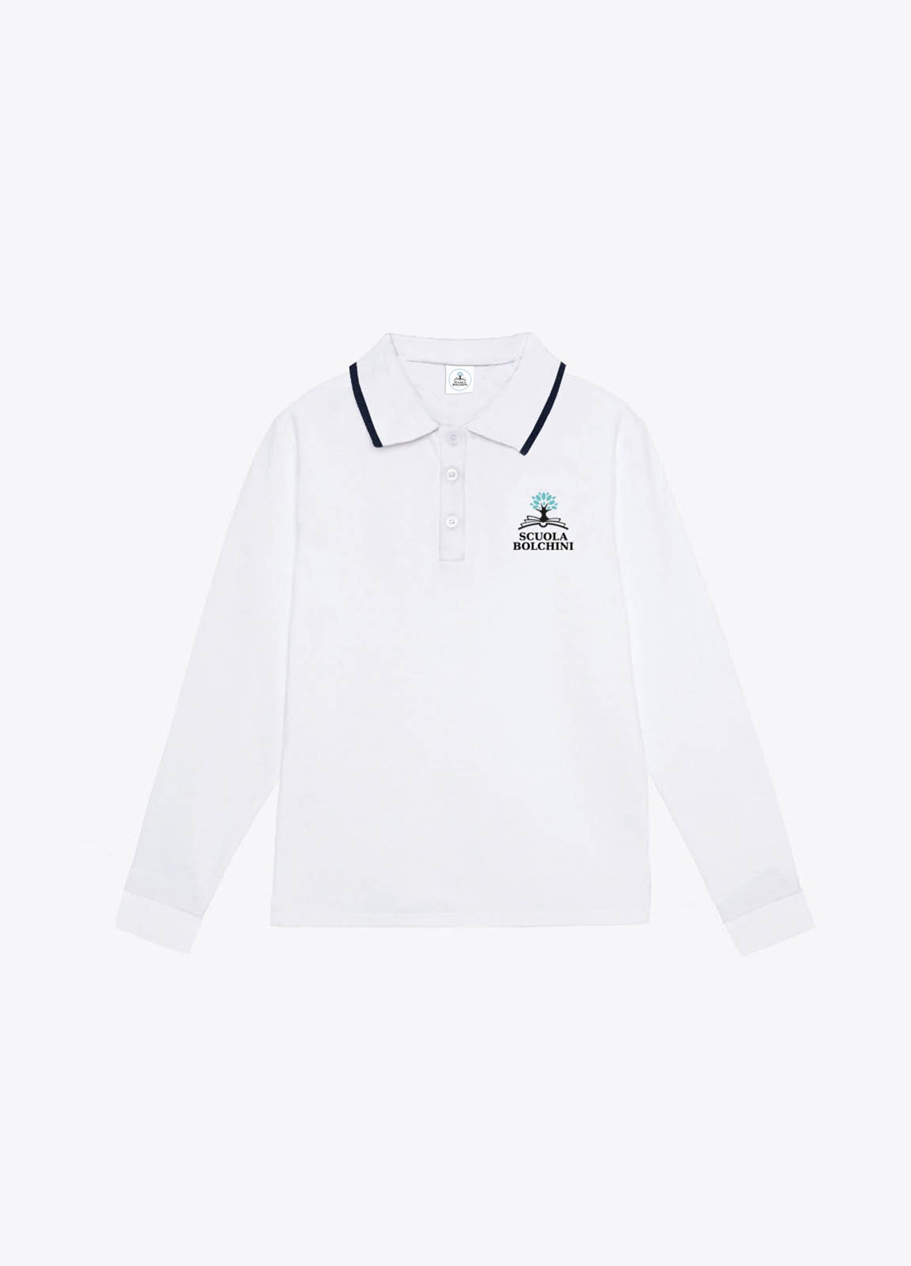 UNISEX - Long sleeves polo shirt with logo.