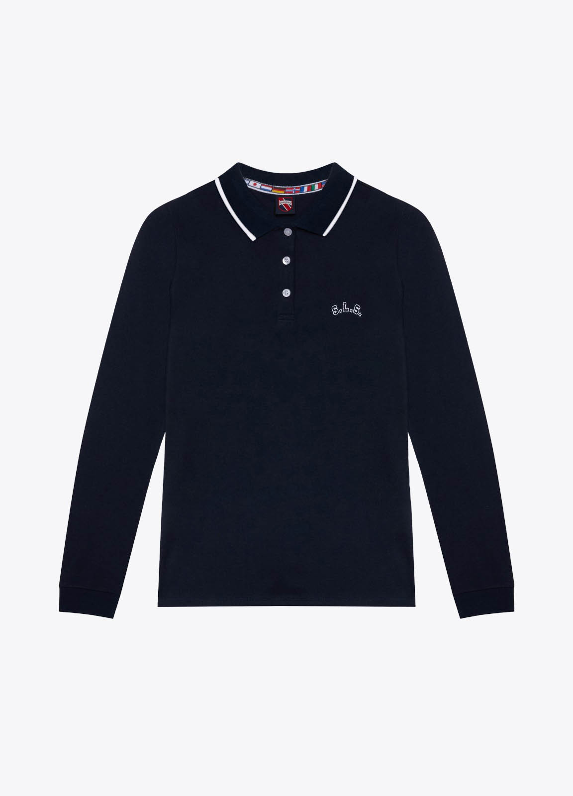 BOY - Polo a manica lunga con ricamo.