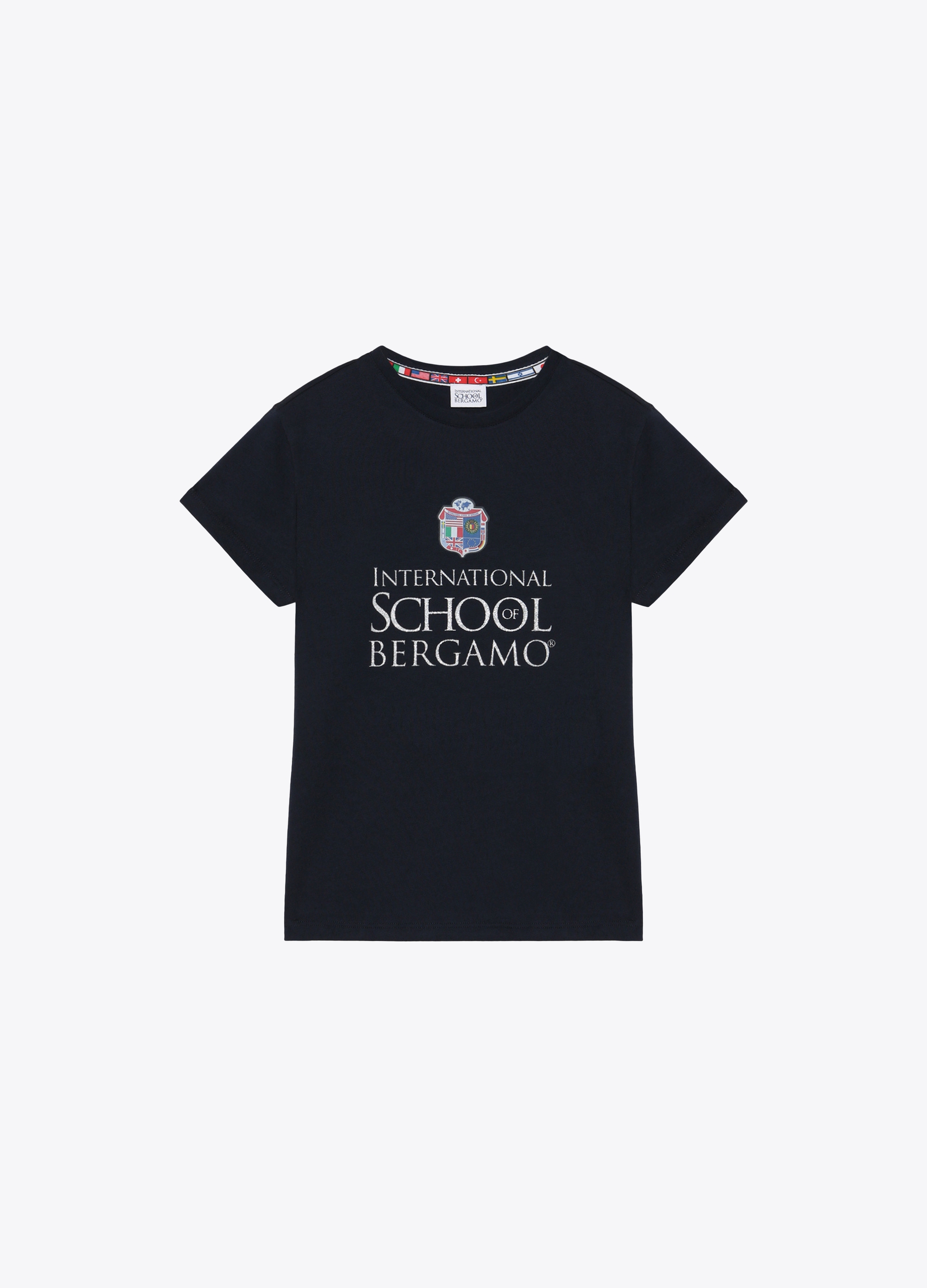 GIRL - T-shirt elasticizzata a manica corta con stampa glitter.