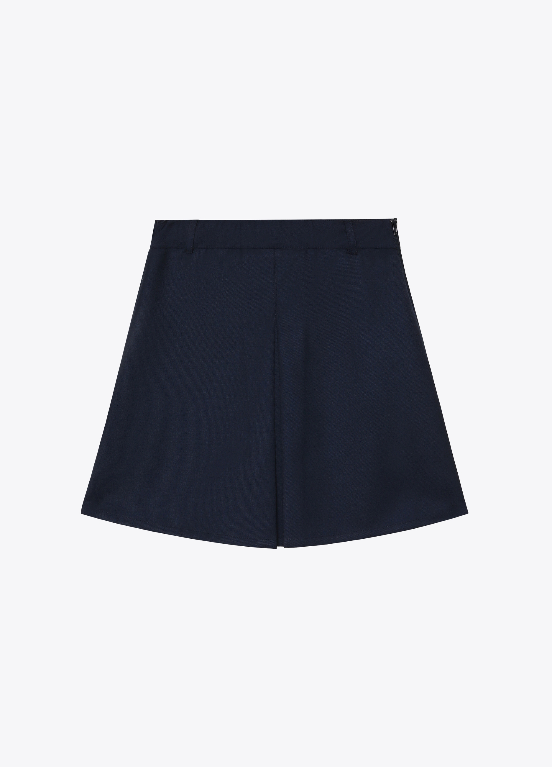 GIRL - Wool twill skirt with internal shorts. GIRL - Wool twill skirt with internal shorts.