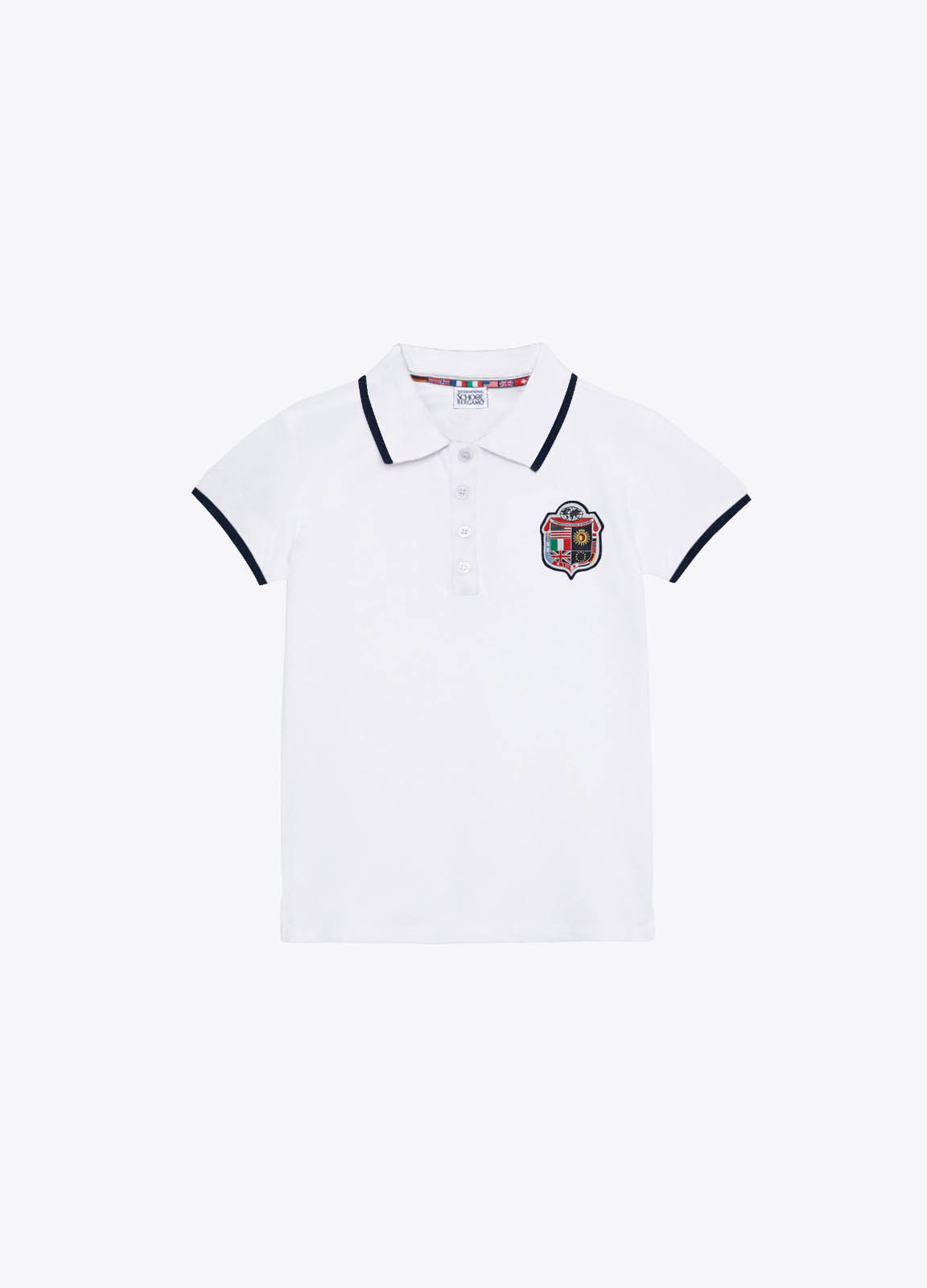 UNISEX - Polo a manica corta con patch. UNISEX - Polo a manica corta con patch.
