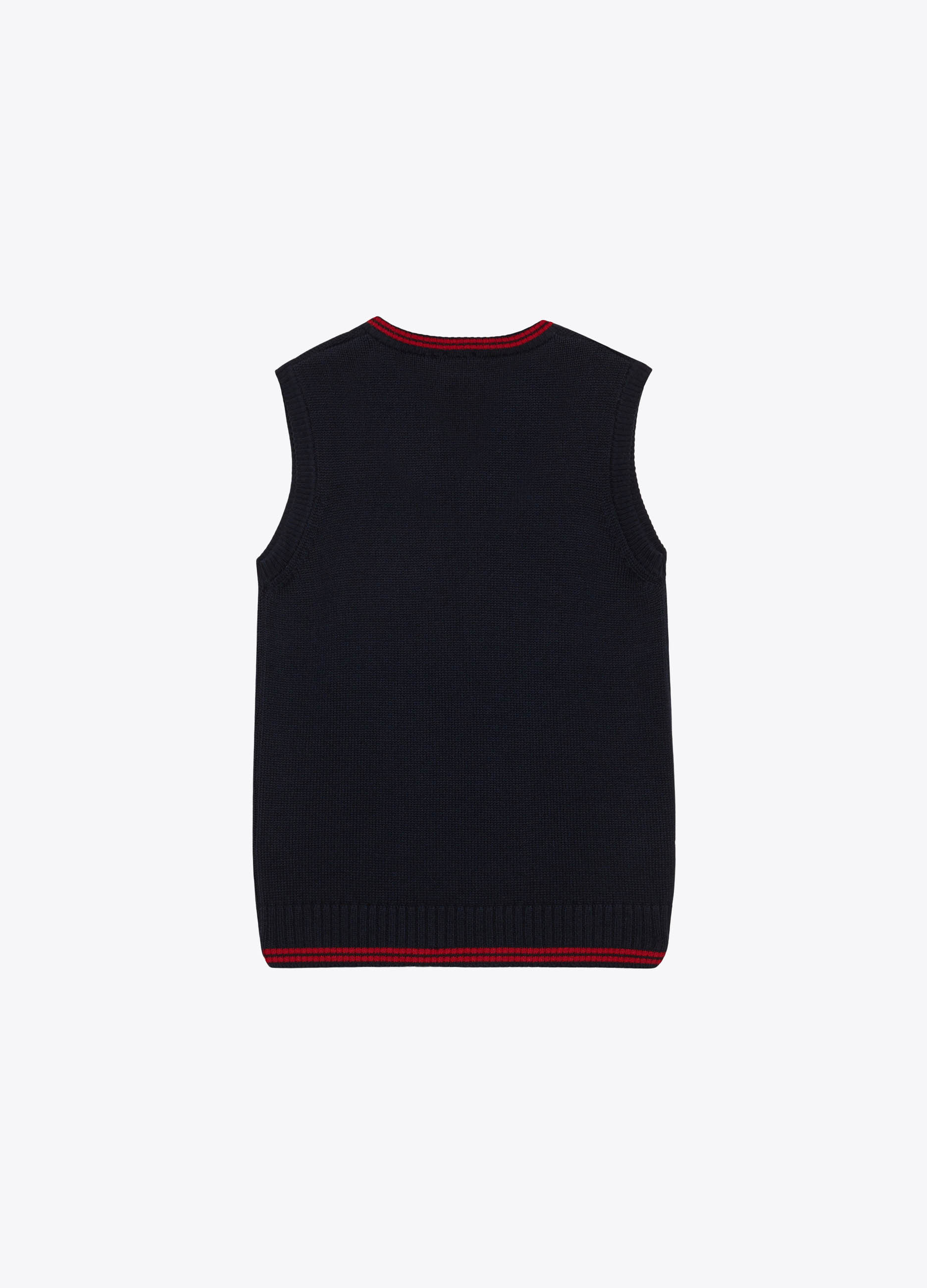 UNISEX - Gilet in cotone con ricamo.
