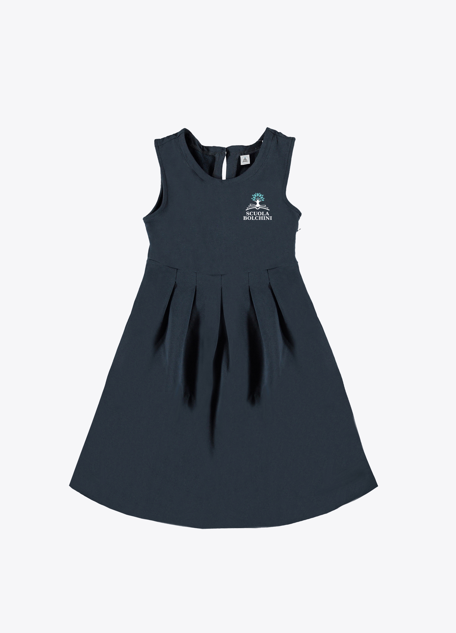 GIRL - Abito elasticizzato in felpa con patch. GIRL - Abito elasticizzato in felpa con patch.